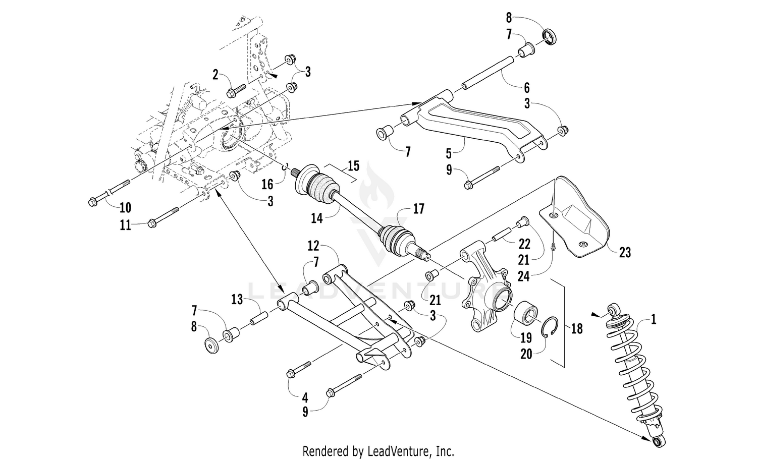 REAR SUSPENSION ASSEMBLY [302048]