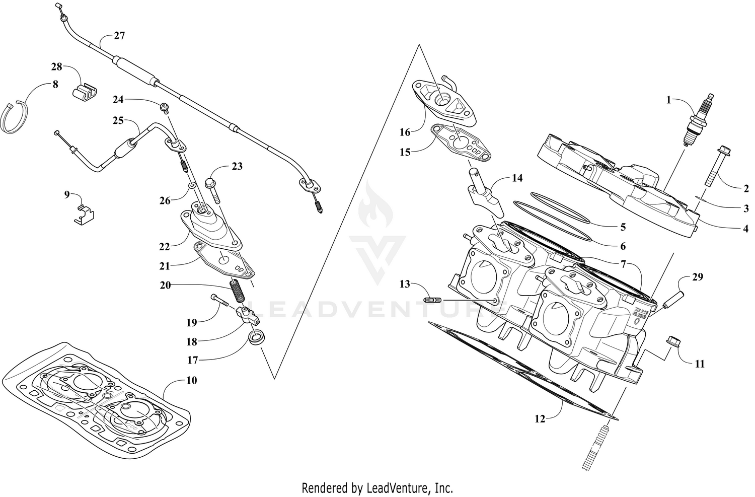 CYLINDER AND HEAD ASSEMBLY [108988]
