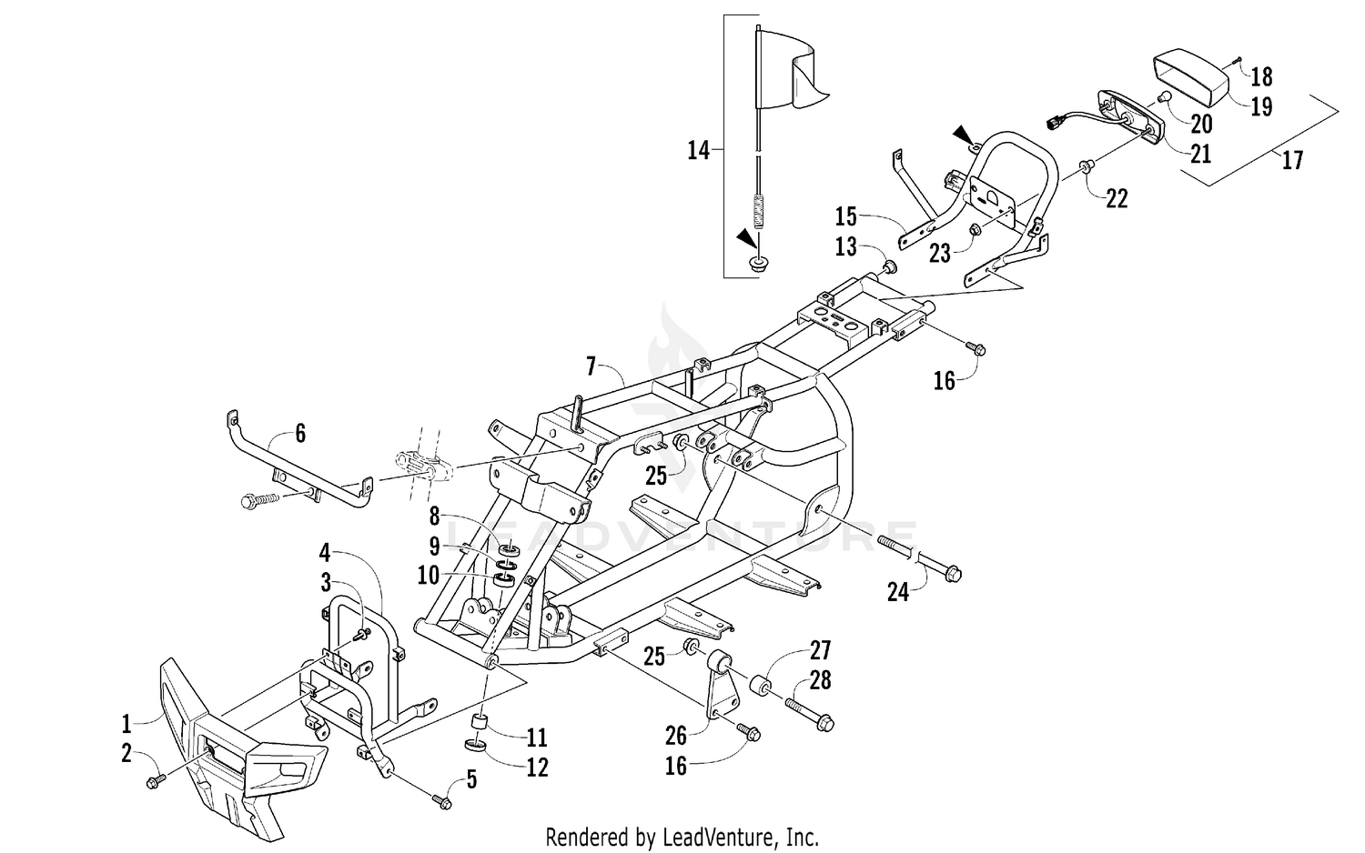 FRAME AND RELATED PARTS ASSEMBLY [92738]