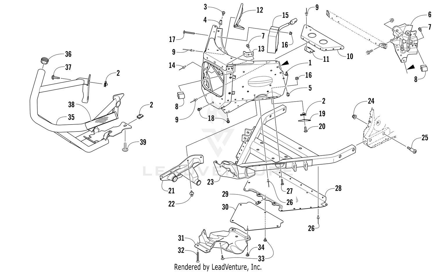 FRONT BUMPER AND FRAME ASSEMBLY [102902]