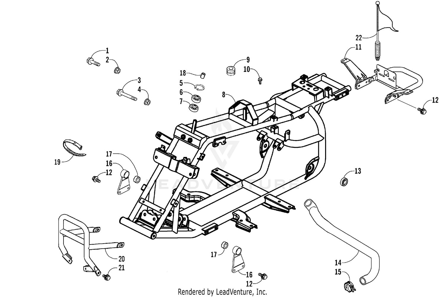 FRAME AND RELATED PARTS ASSEMBLY [84004]