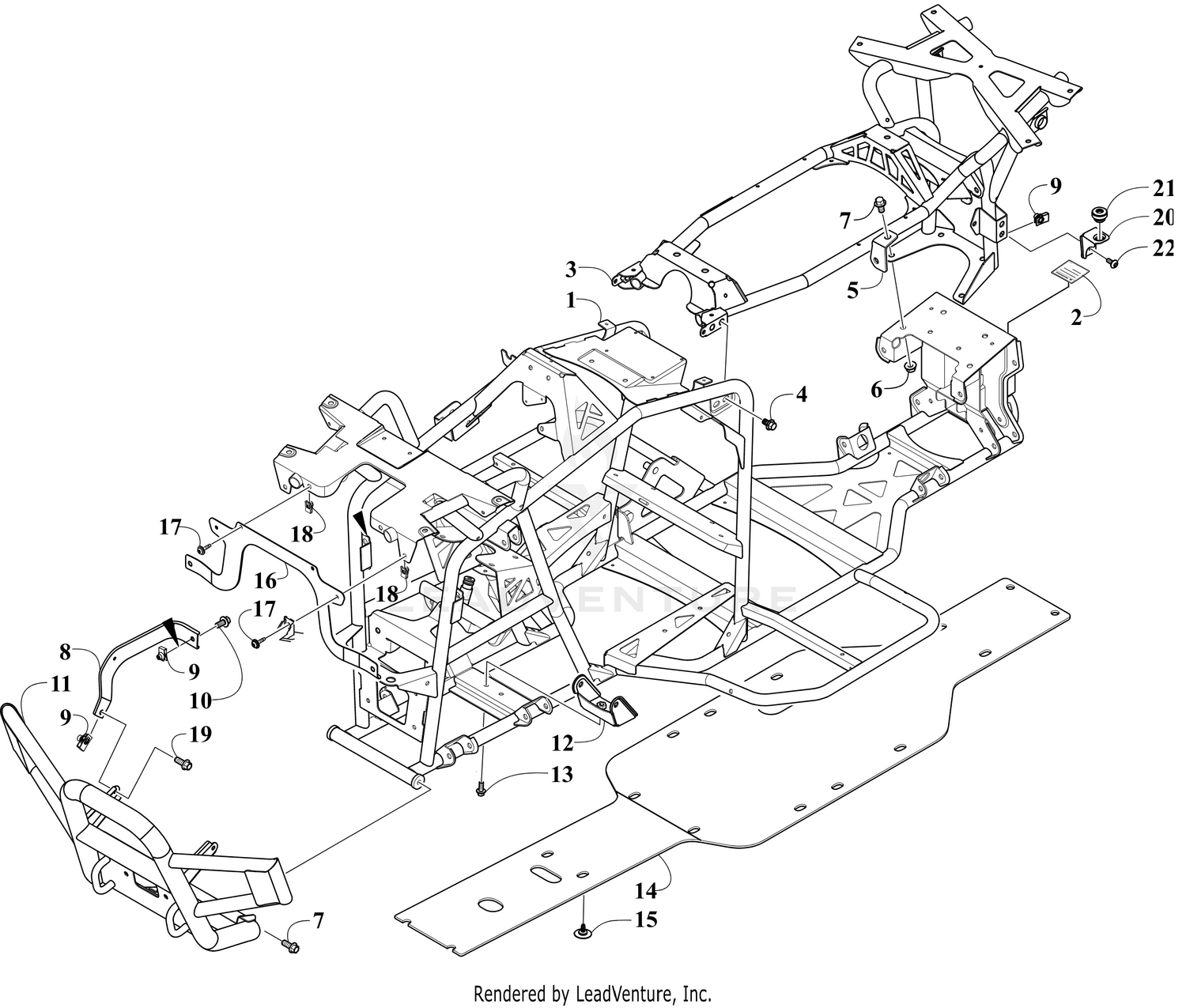 FRAME AND RELATED PARTS [304387]