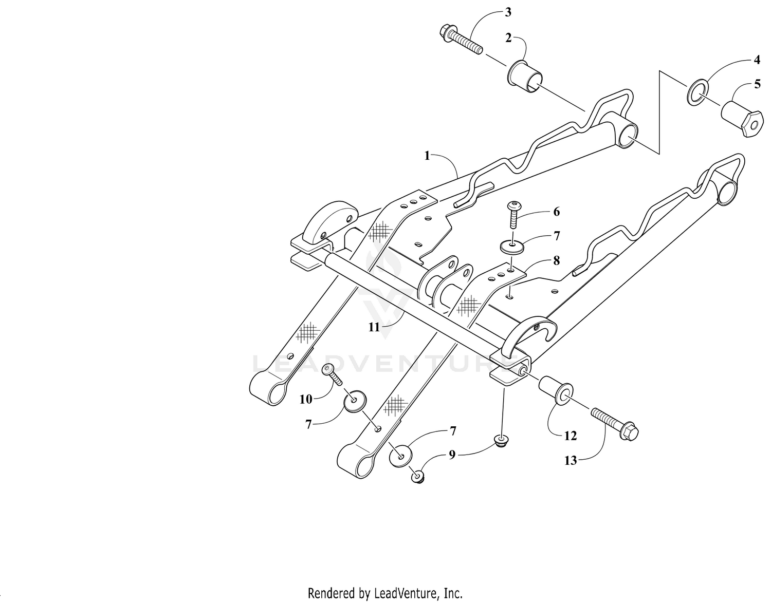 REAR SUSPENSION FRONT ARM ASSEMBLY [106236]