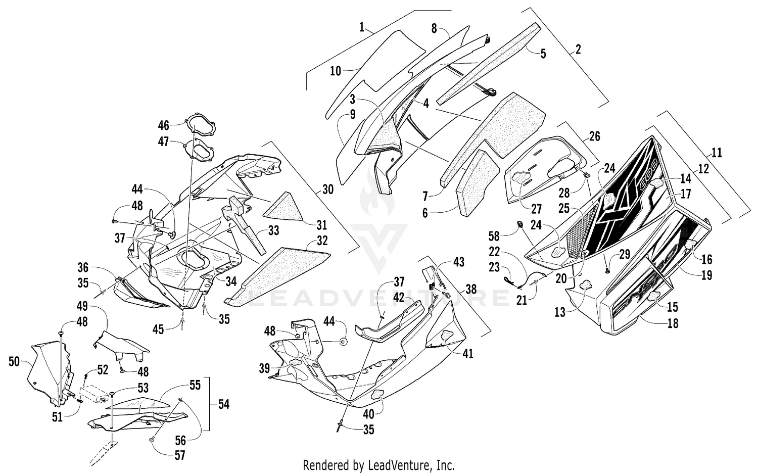 SKID PLATE AND SIDE PANEL ASSEMBLY [96985]