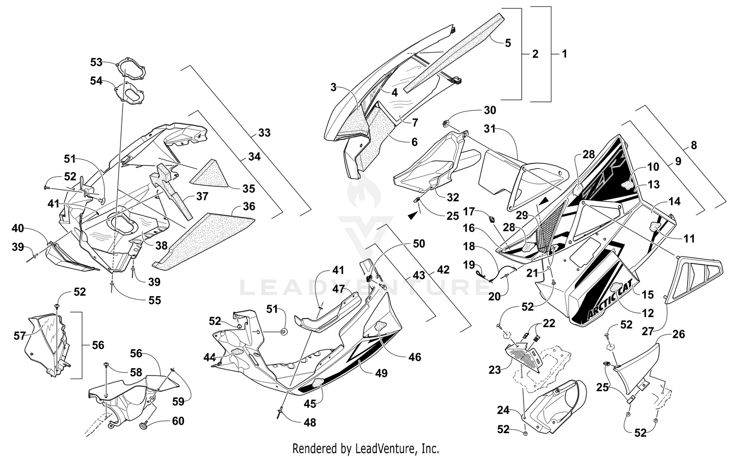 SKID PLATE AND SIDE PANEL ASSEMBLY [106325]