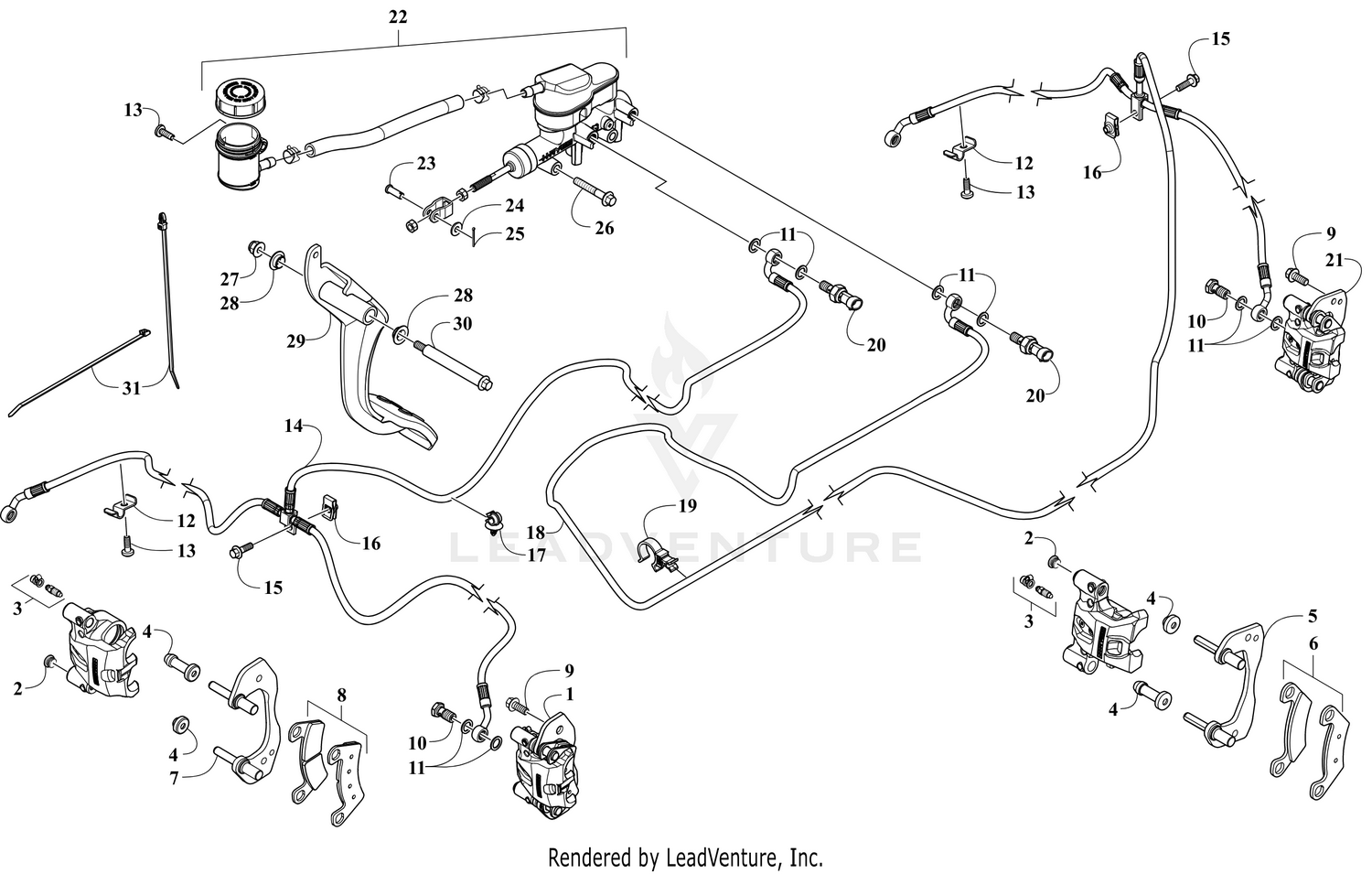 HYDRAULIC BRAKE ASSEMBLY [304480]
