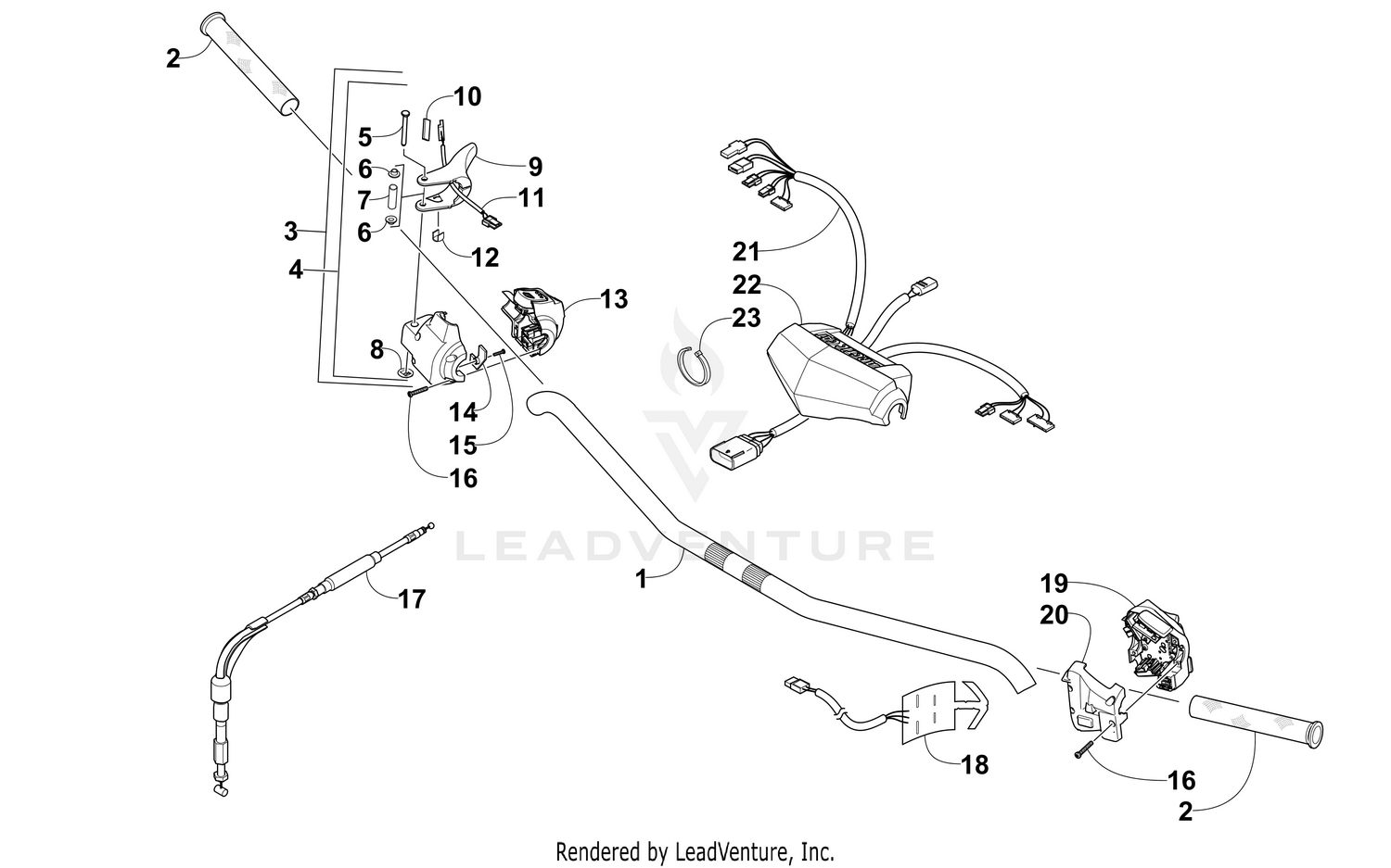 HANDLEBAR AND CONTROLS [102948]