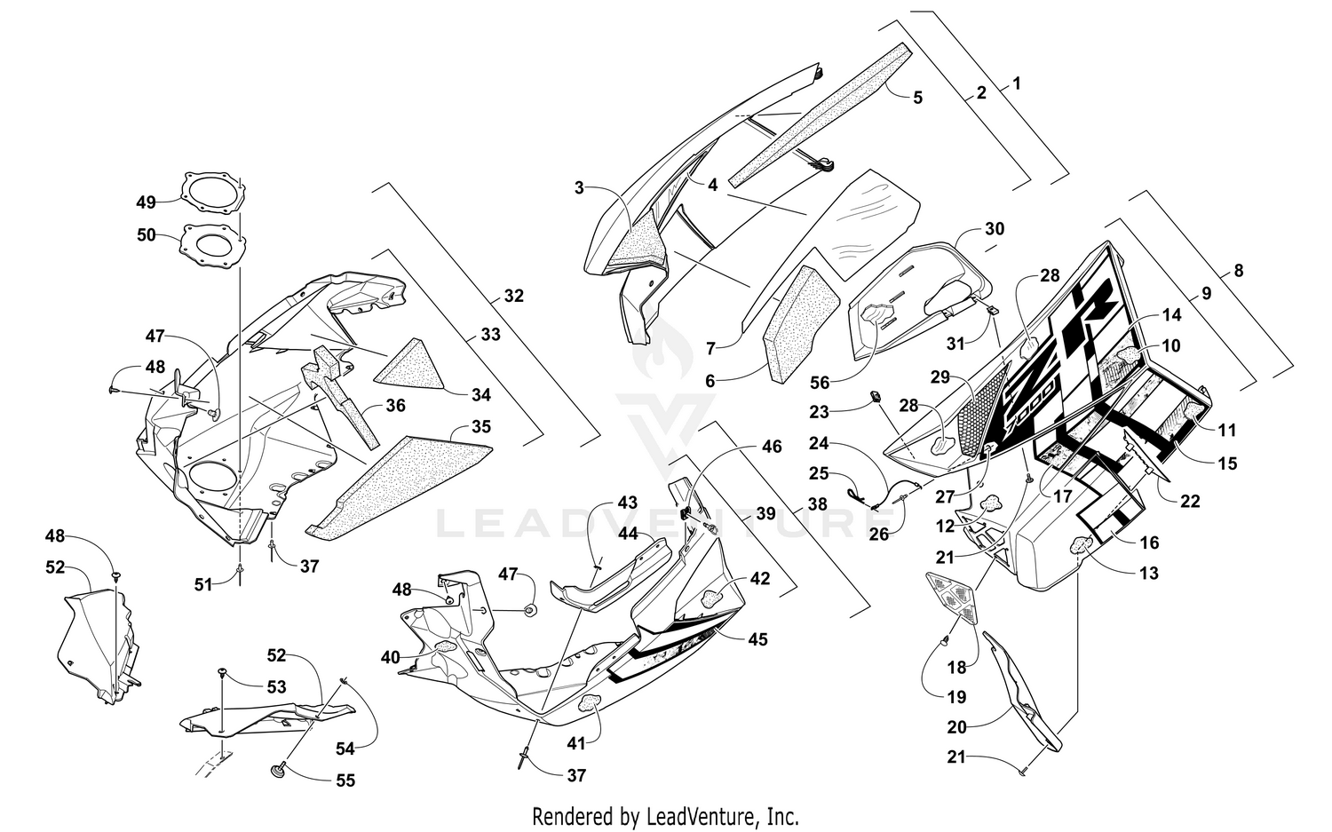SKID PLATE AND SIDE PANEL ASSEMBLY [104482]