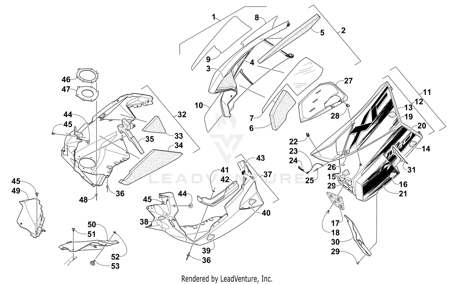 SKID PLATE AND SIDE PANEL ASSEMBLY [101308]