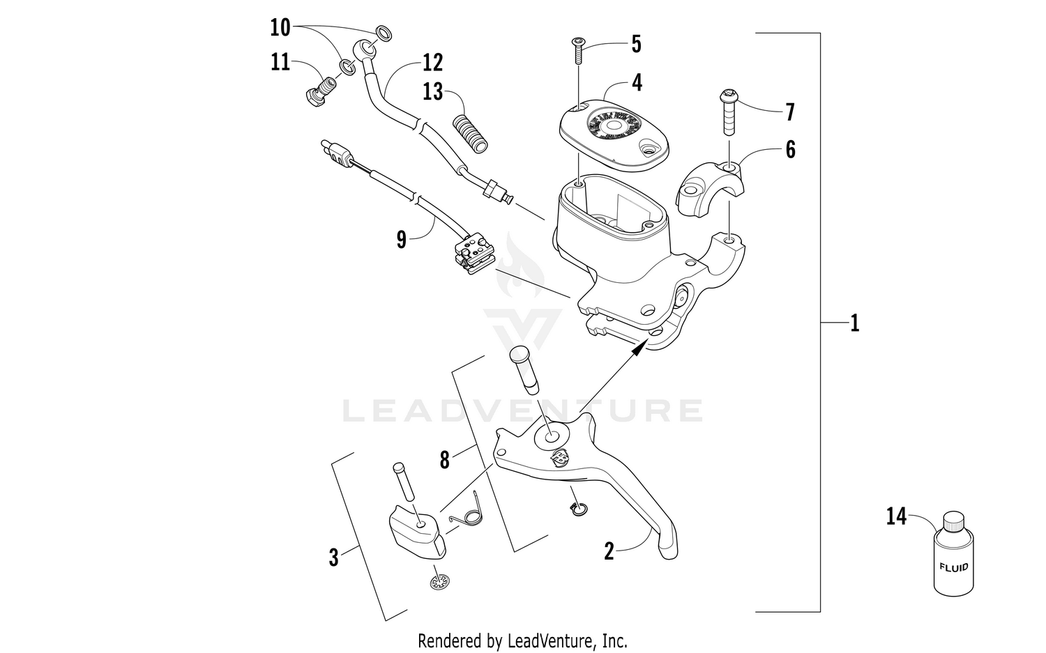 HYDRAULIC BRAKE CONTROL ASSEMBLY [106231]