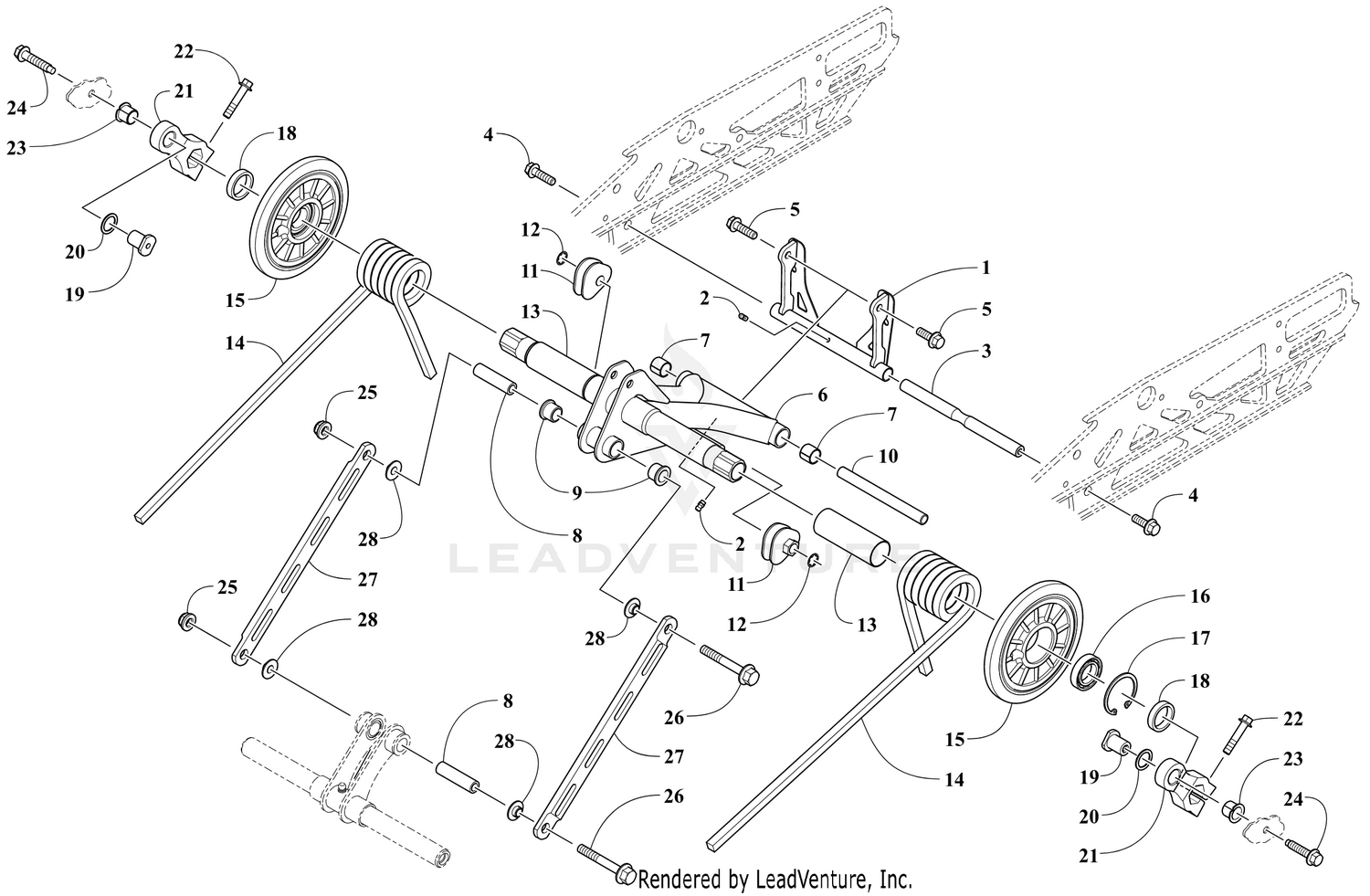 REAR SUSPENSION REAR ARM ASSEMBLY [106238]