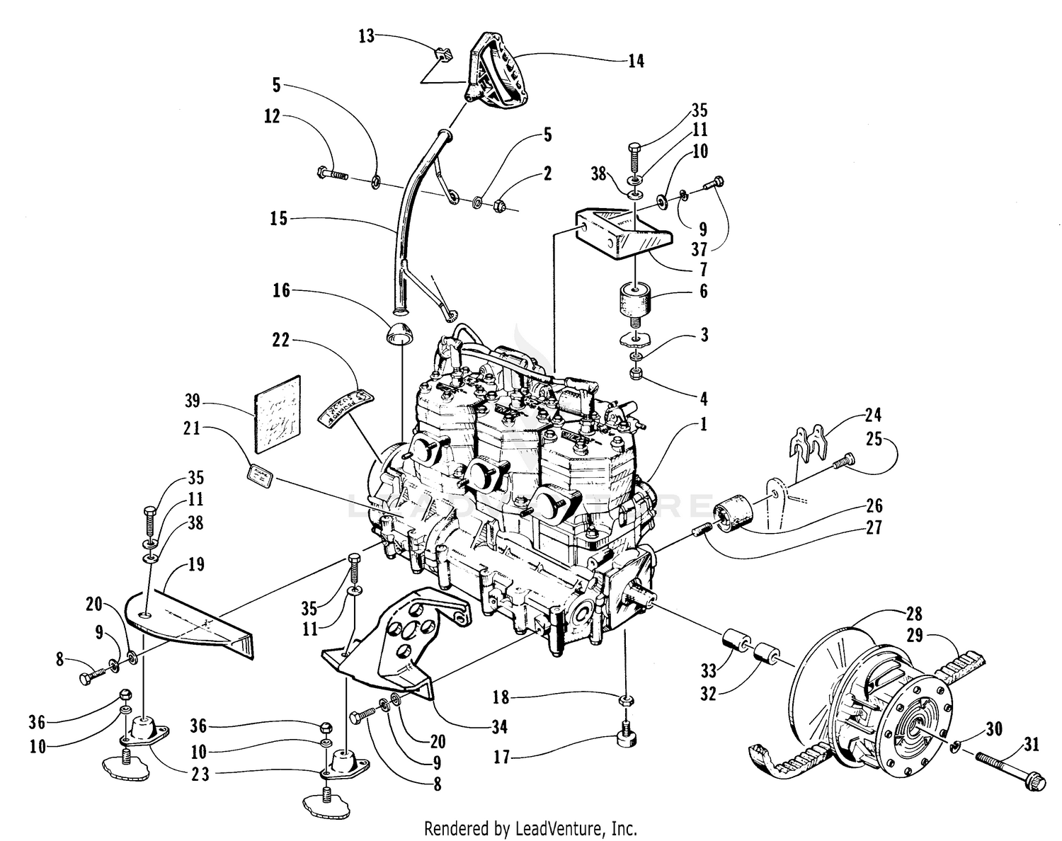 ENGINE AND RELATED PARTS [66901]