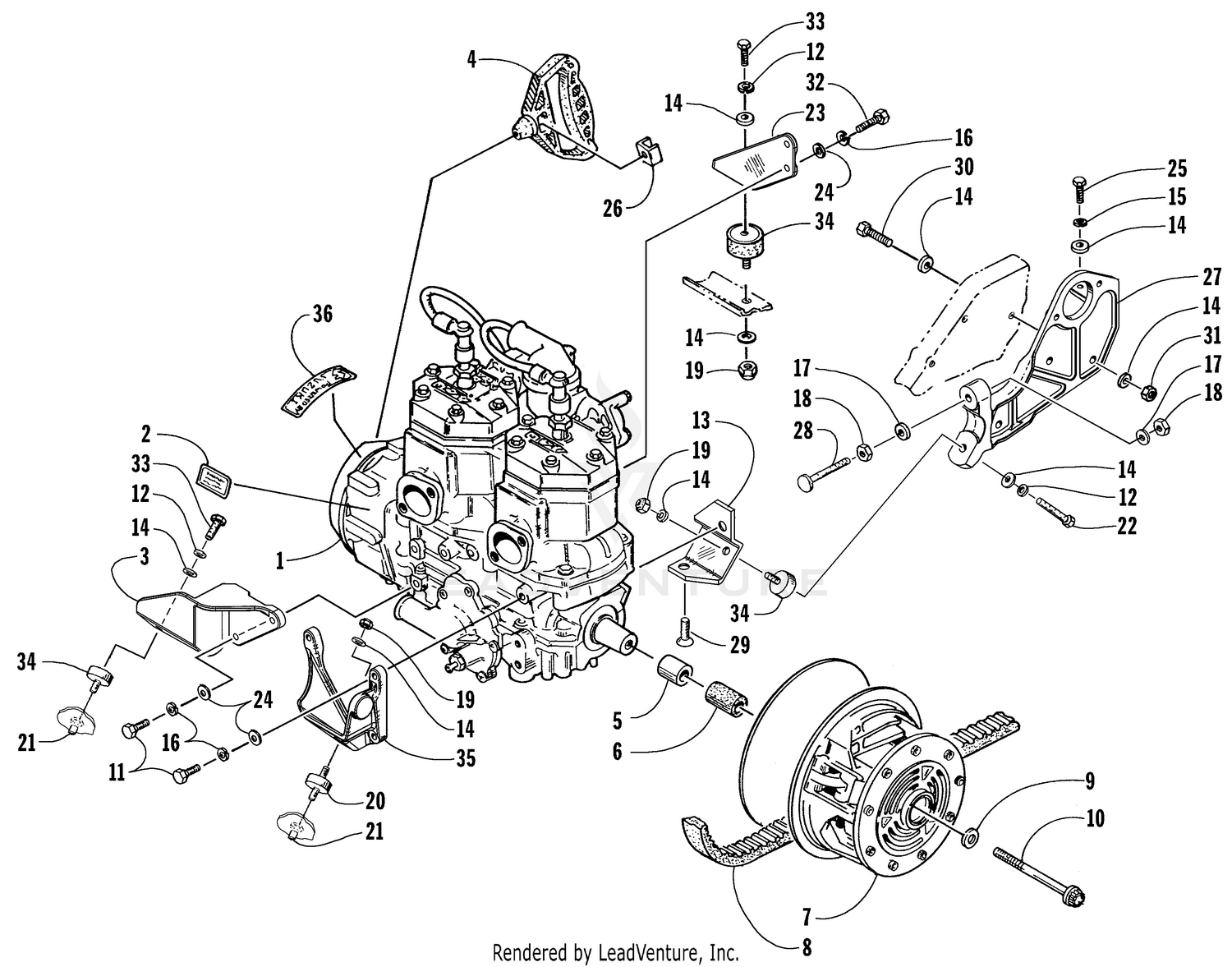 ENGINE AND RELATED PARTS [67185]