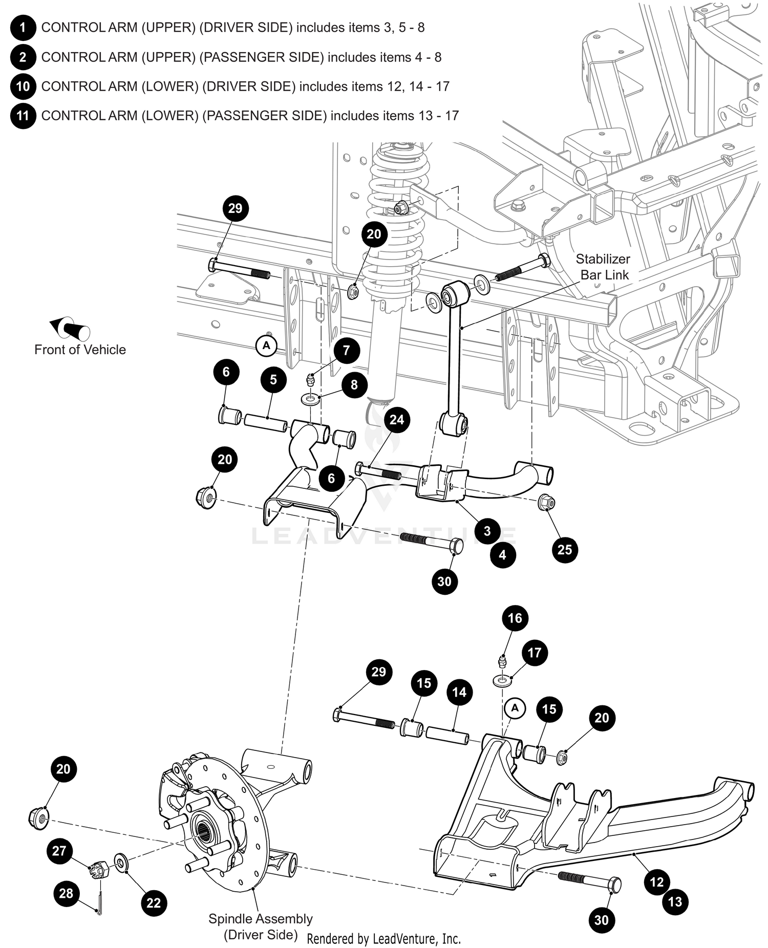 REAR CONTROL ARM ASSEMBLY [302473]