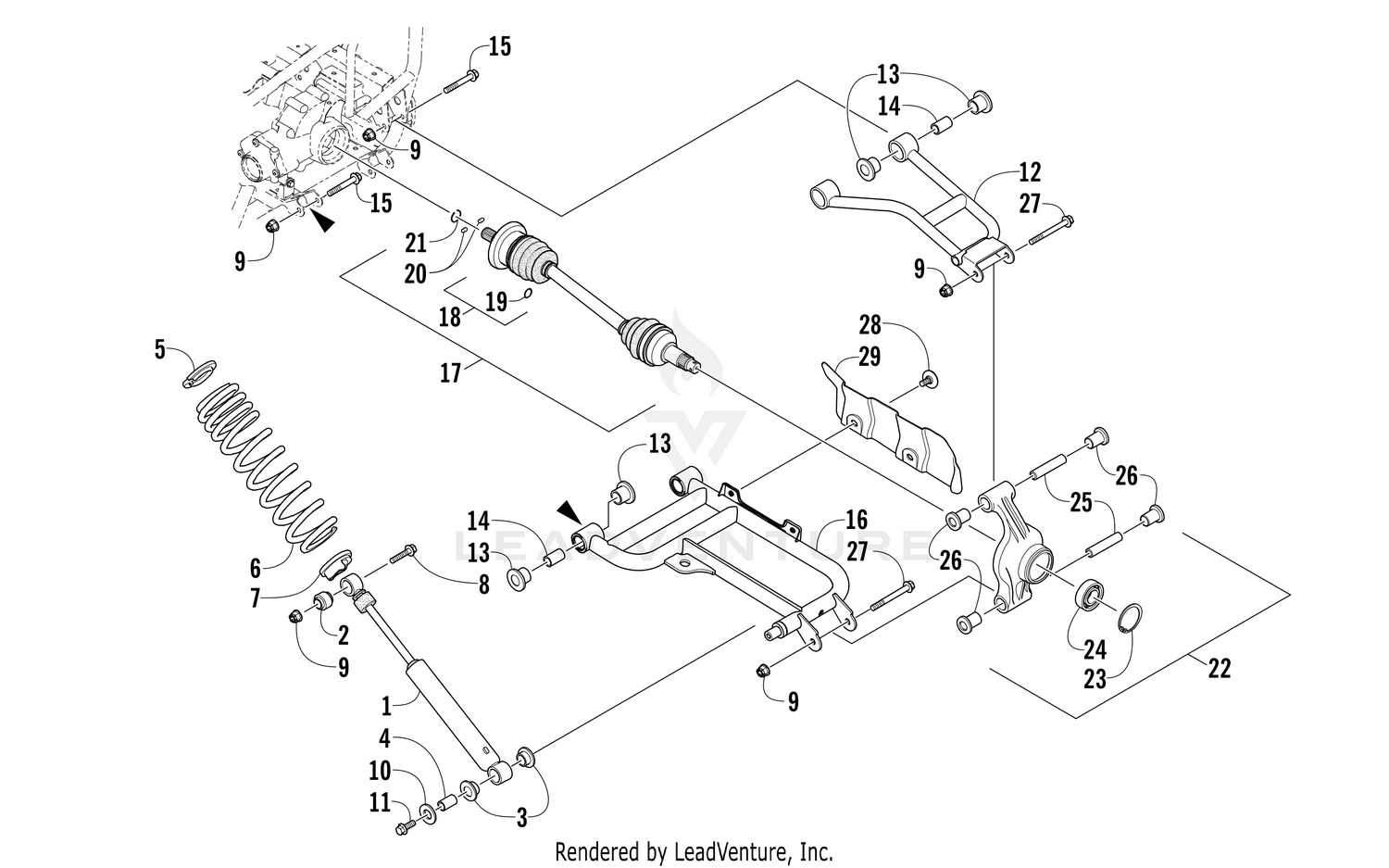 REAR SUSPENSION ASSEMBLY [301190]