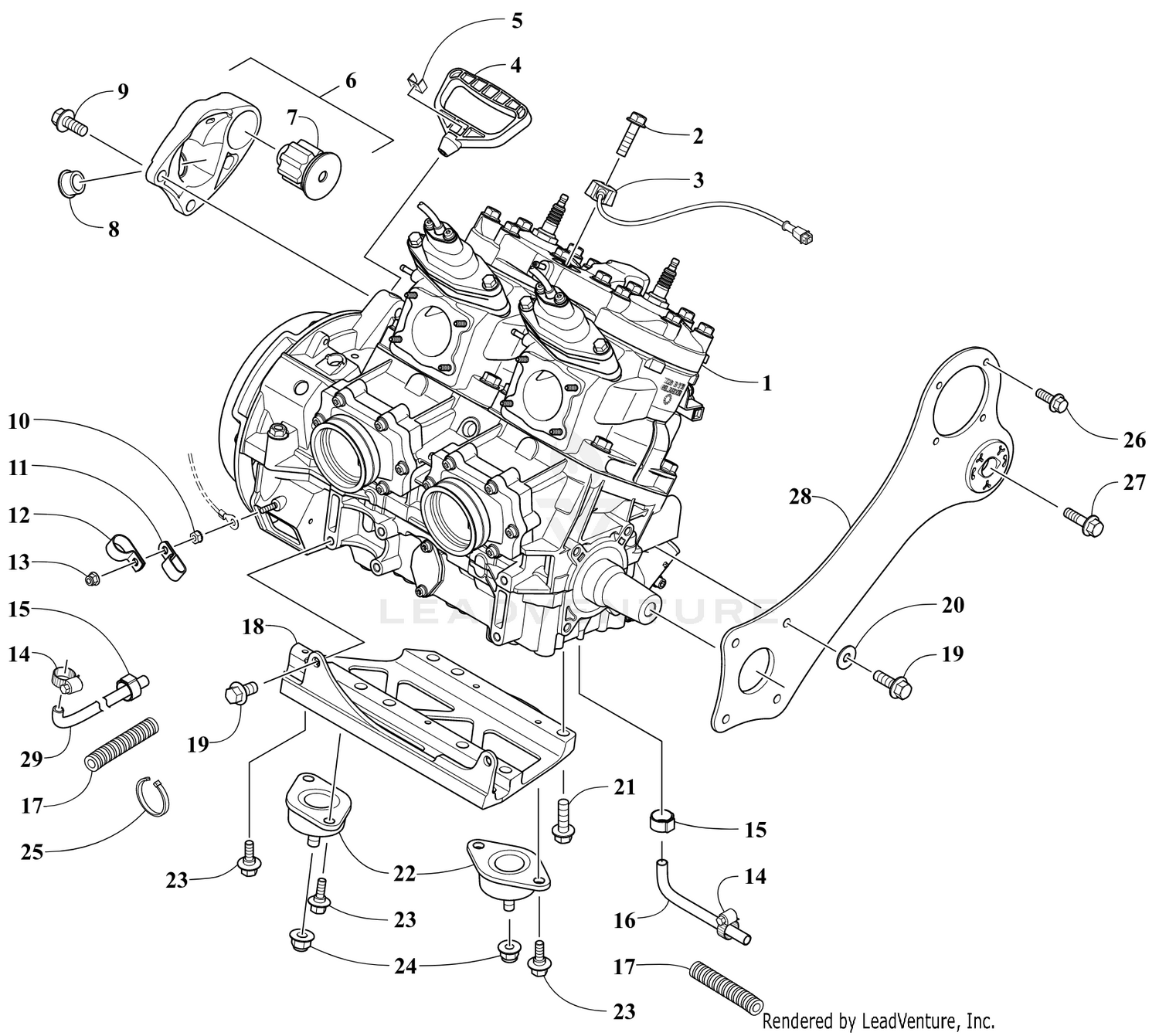 ENGINE AND RELATED PARTS [106207]