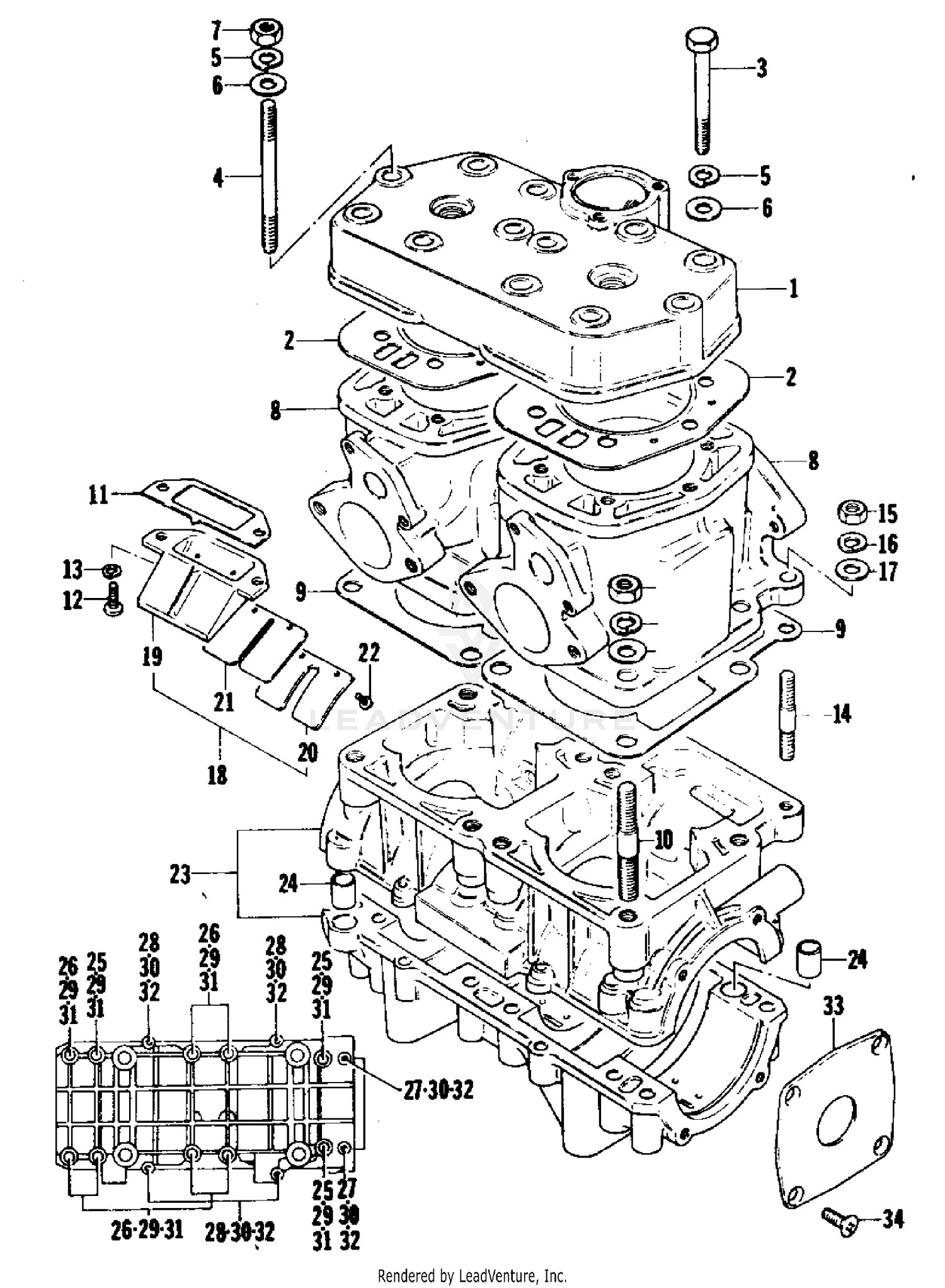 CRANKCASE AND CYLINDER [52588]