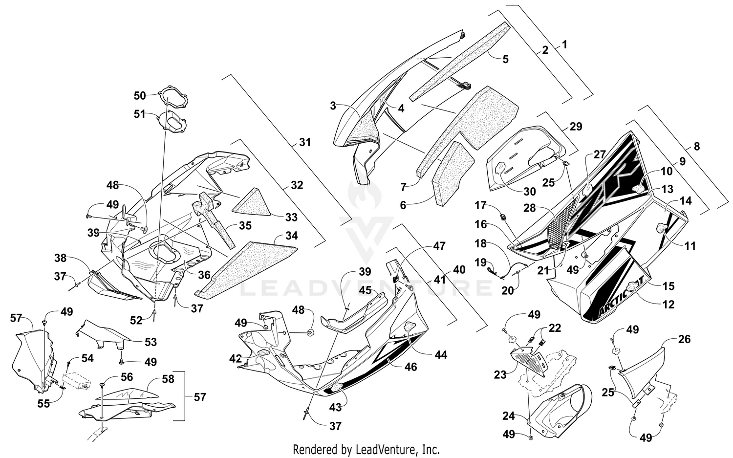 SKID PLATE AND SIDE PANEL ASSEMBLY [103600]
