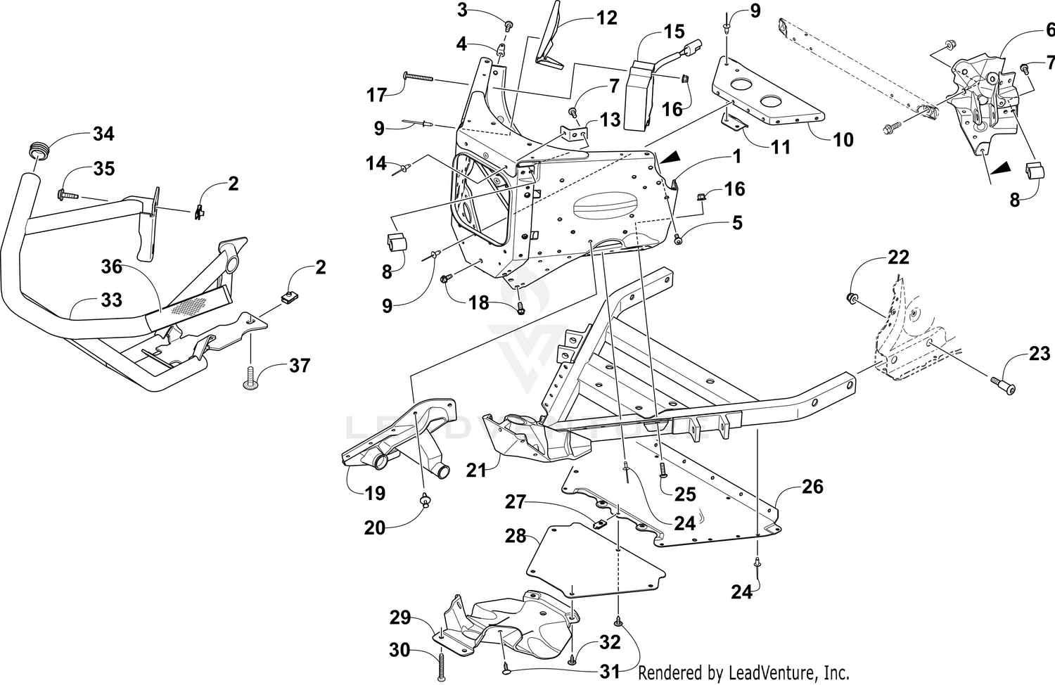 FRONT BUMPER AND FRAME ASSEMBLY [103646]