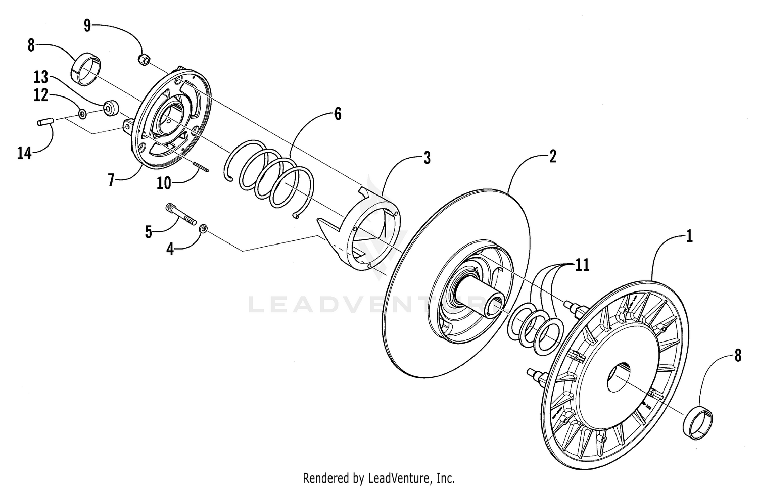 DRIVEN CLUTCH [70623]