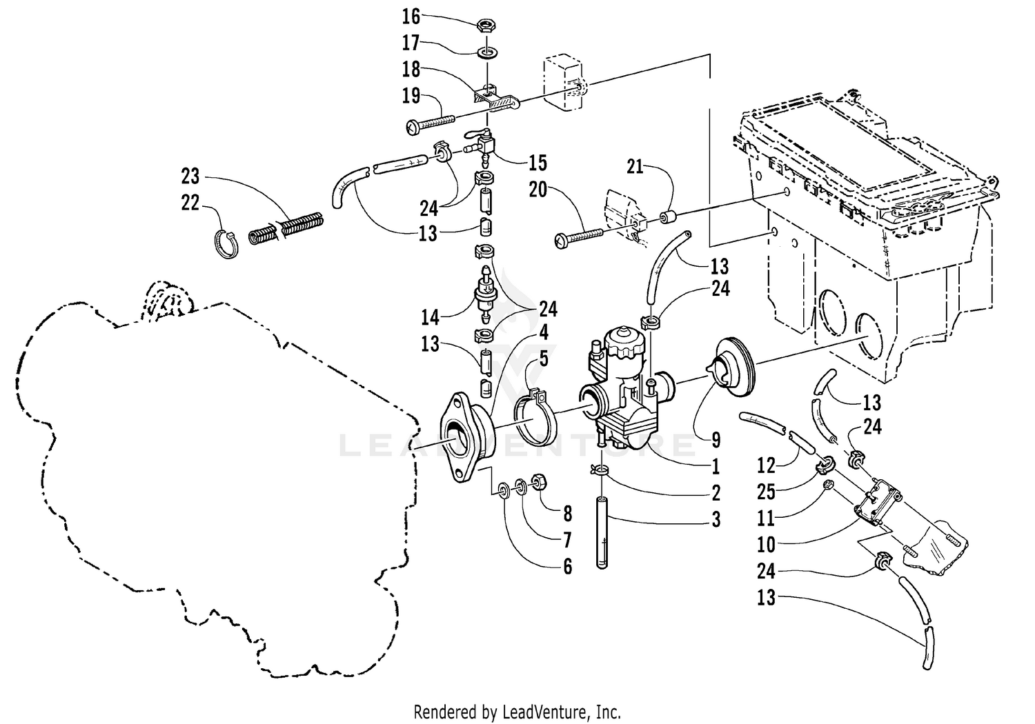 CARBURETOR AND FUEL PUMP ASSEMBLY [77093]