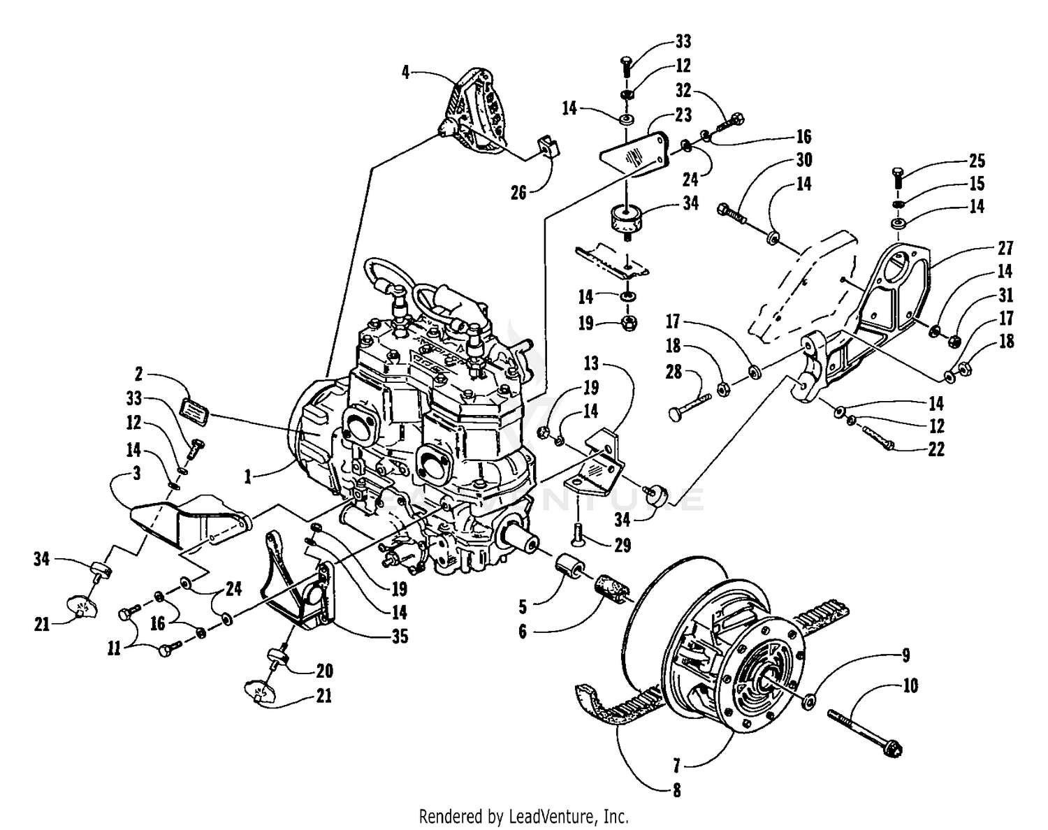ENGINE AND RELATED PARTS [67586]