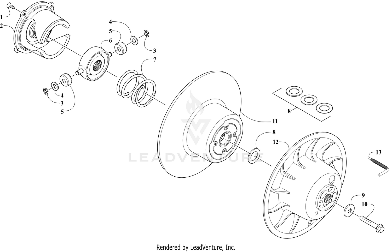 DRIVEN CLUTCH [110537]