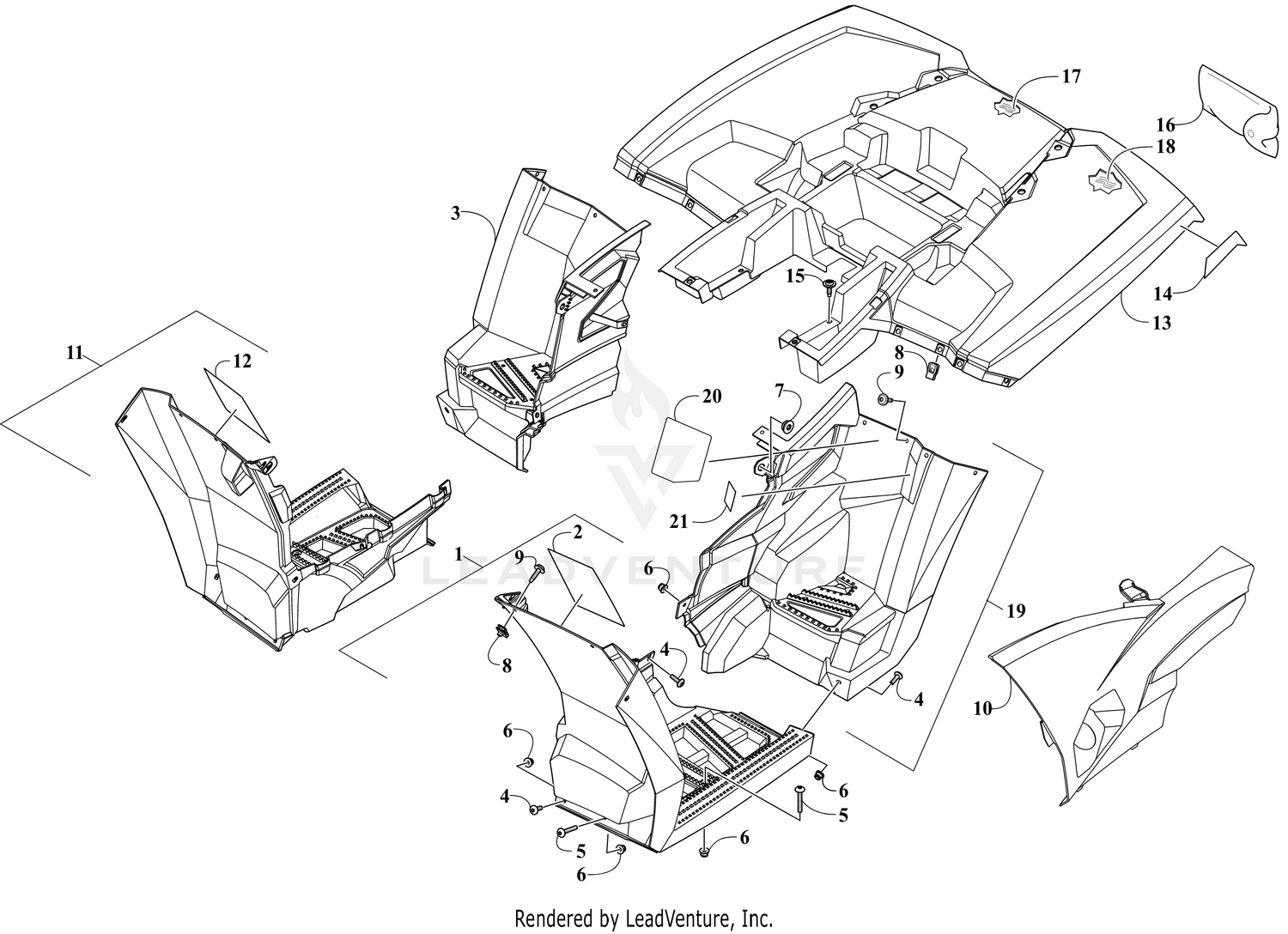 REAR BODY PANEL ASSEMBLY  [304462]