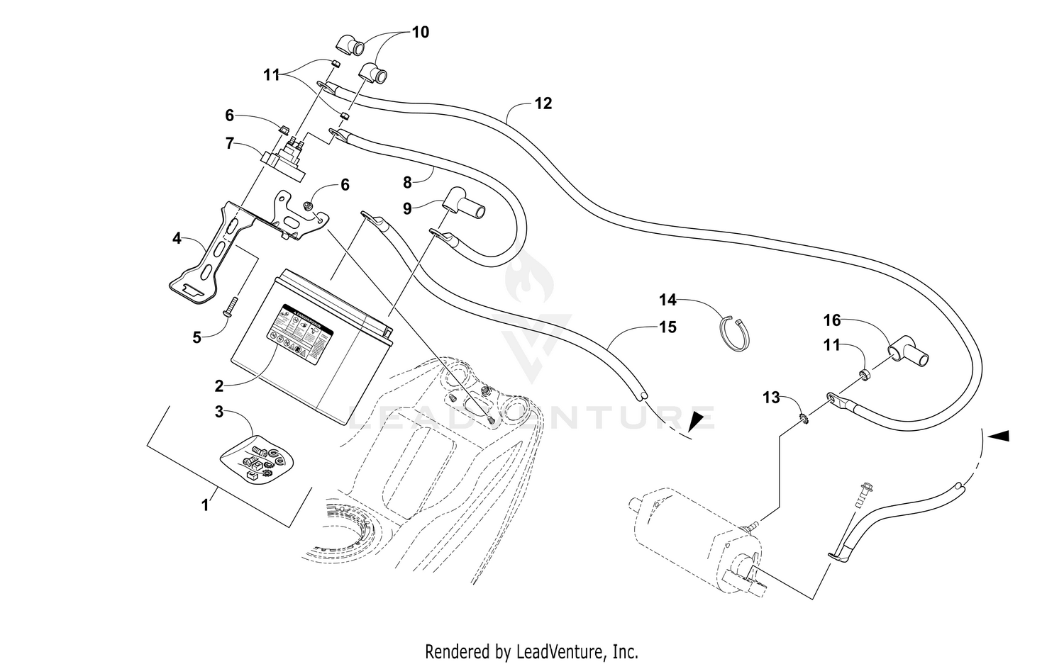 BATTERY AND TRAY ASSEMBLY [106319]