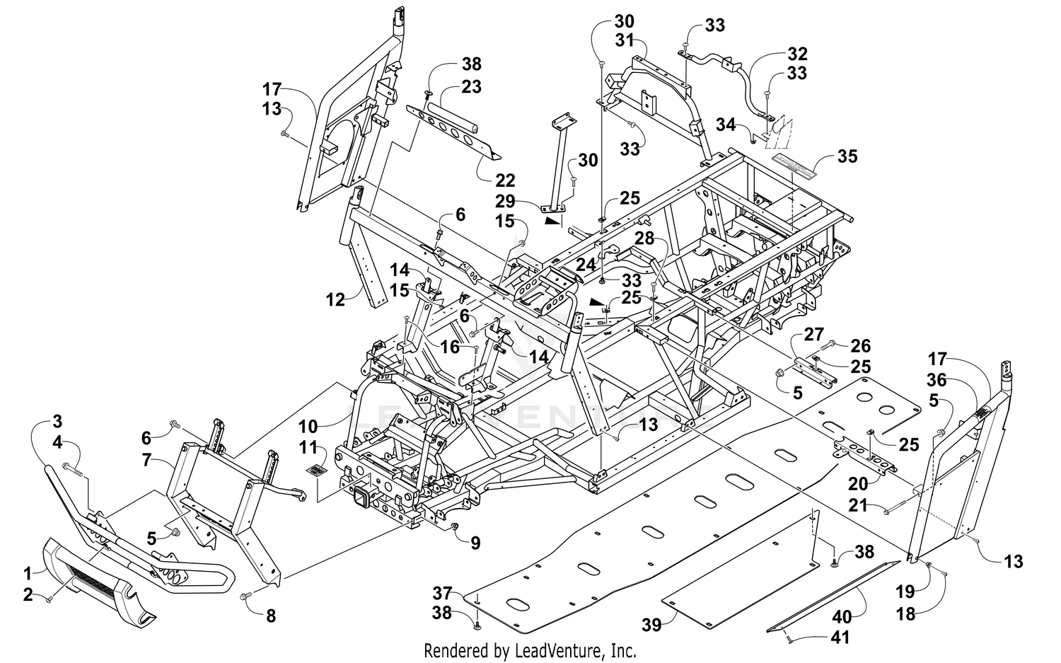 FRAME AND RELATED PARTS [300428]