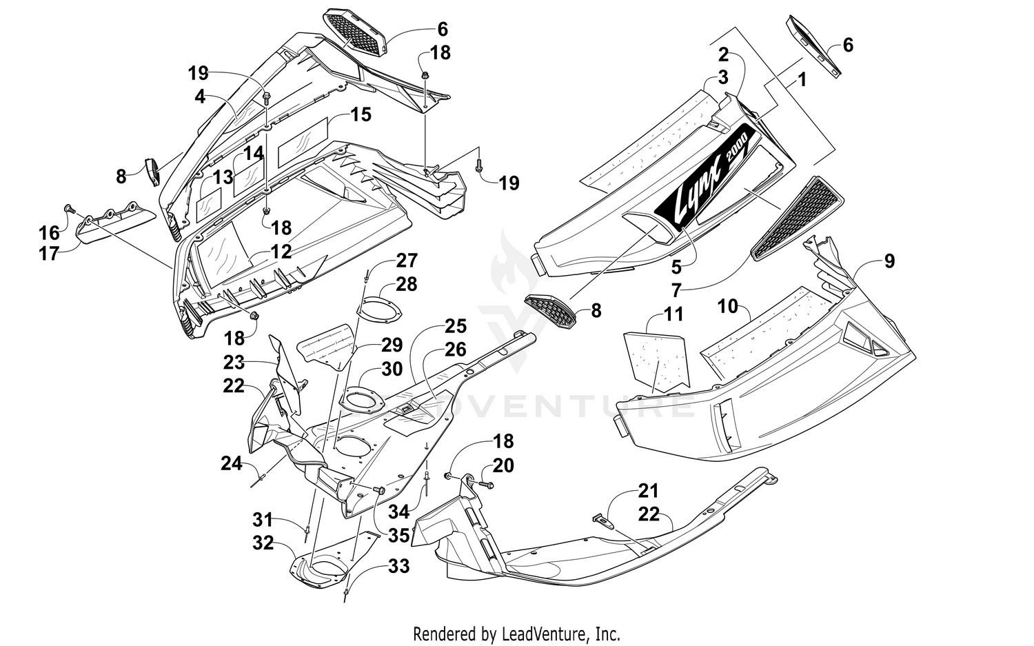 SKID PLATE AND SIDE PANEL ASSEMBLY [101579]