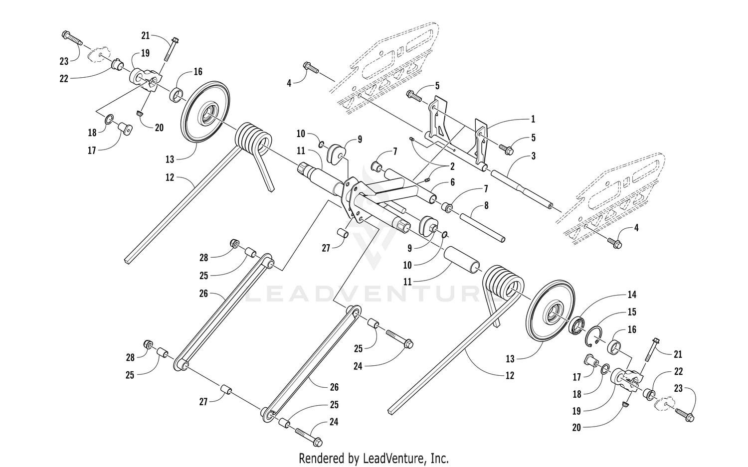 REAR SUSPENSION REAR ARM ASSEMBLY [106285]