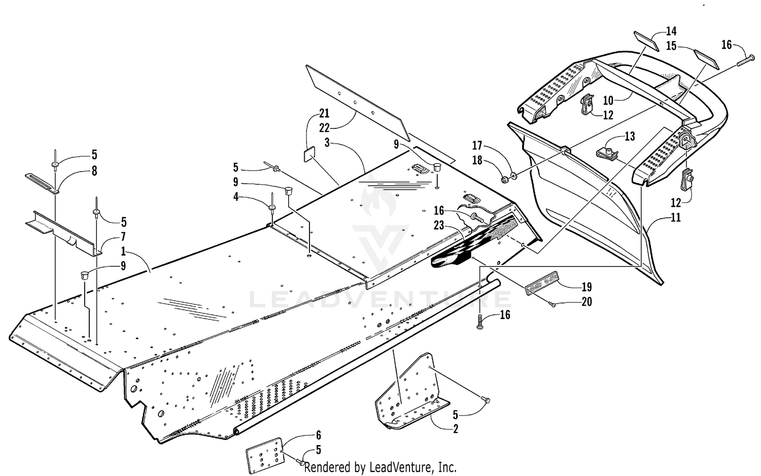 TUNNEL AND REAR BUMPER [52988]