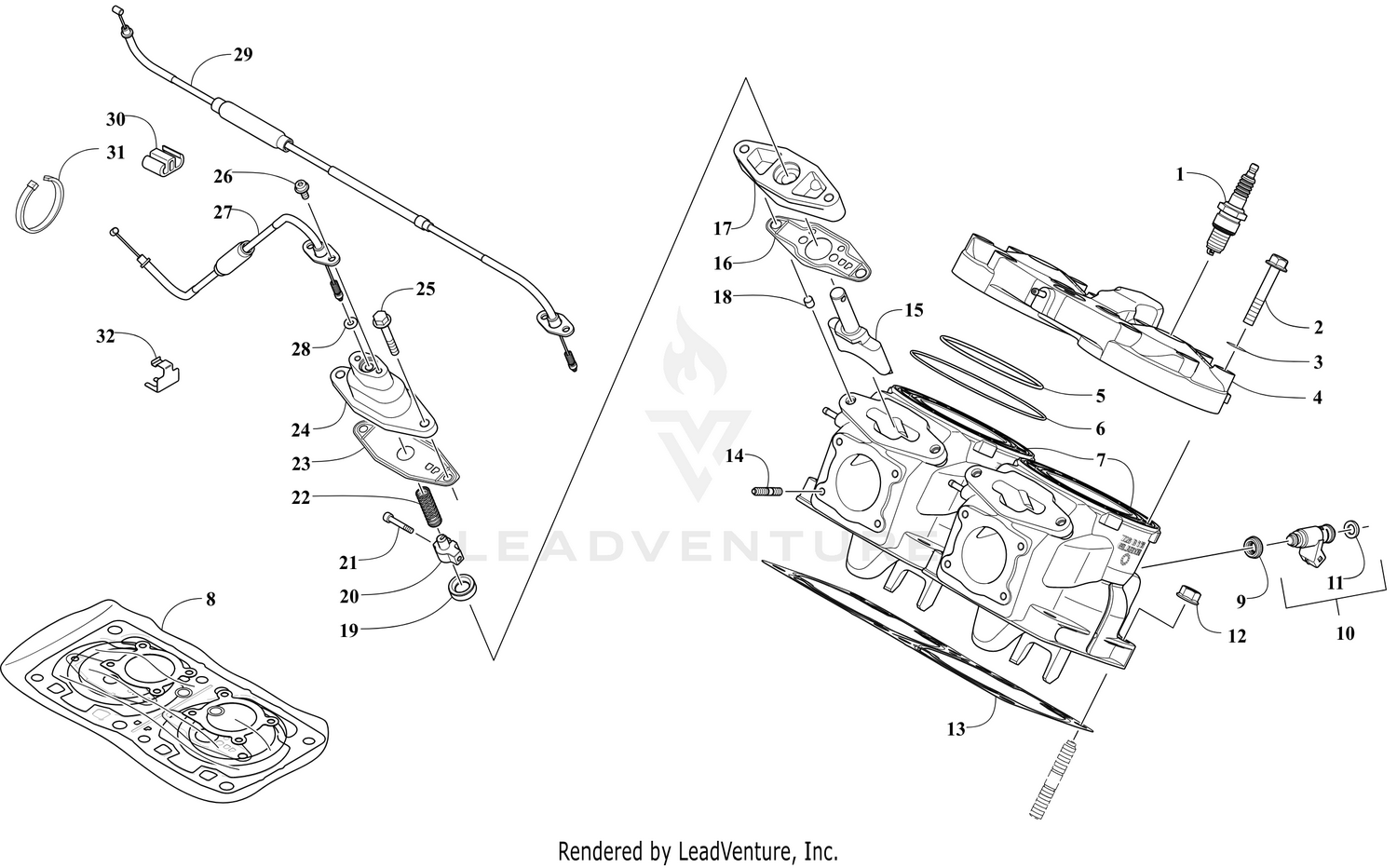 CYLINDER AND HEAD ASSEMBLY [110910]