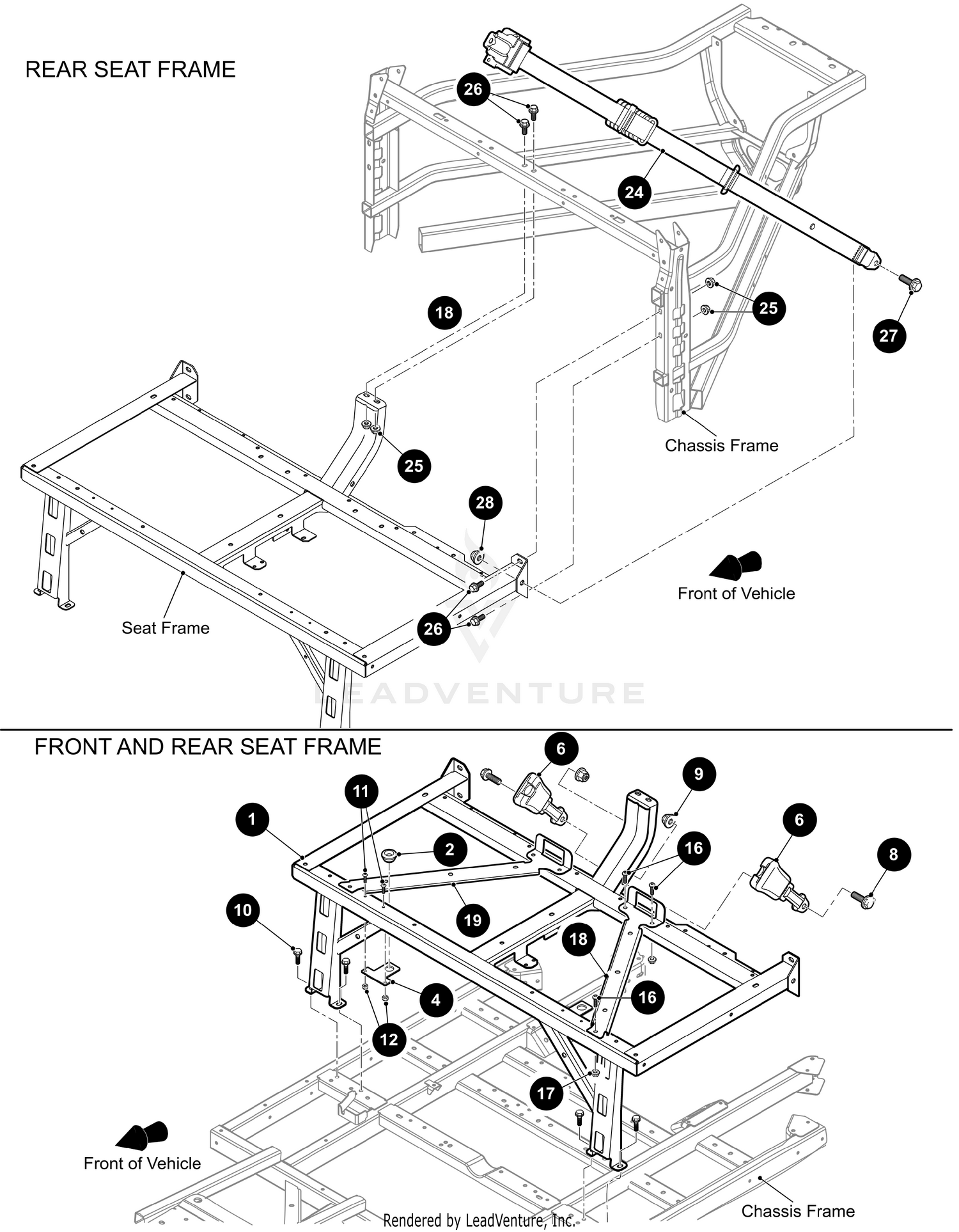REAR SEAT FRAME [302477]