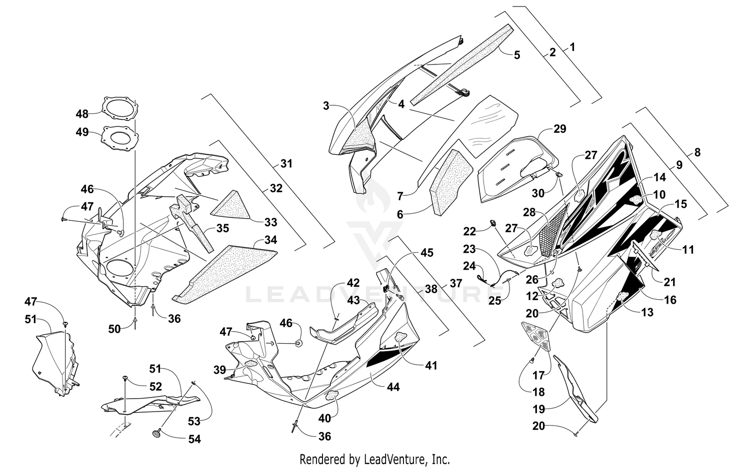 SKID PLATE AND SIDE PANEL ASSEMBLY [103236]