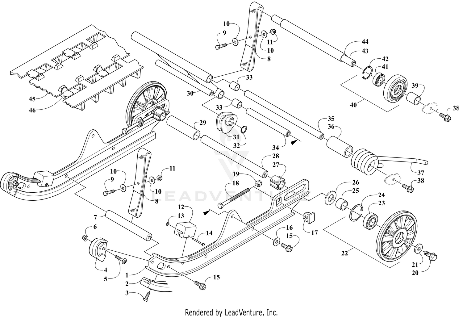 REAR SUSPENSION ARM ASSEMBLY [110701]