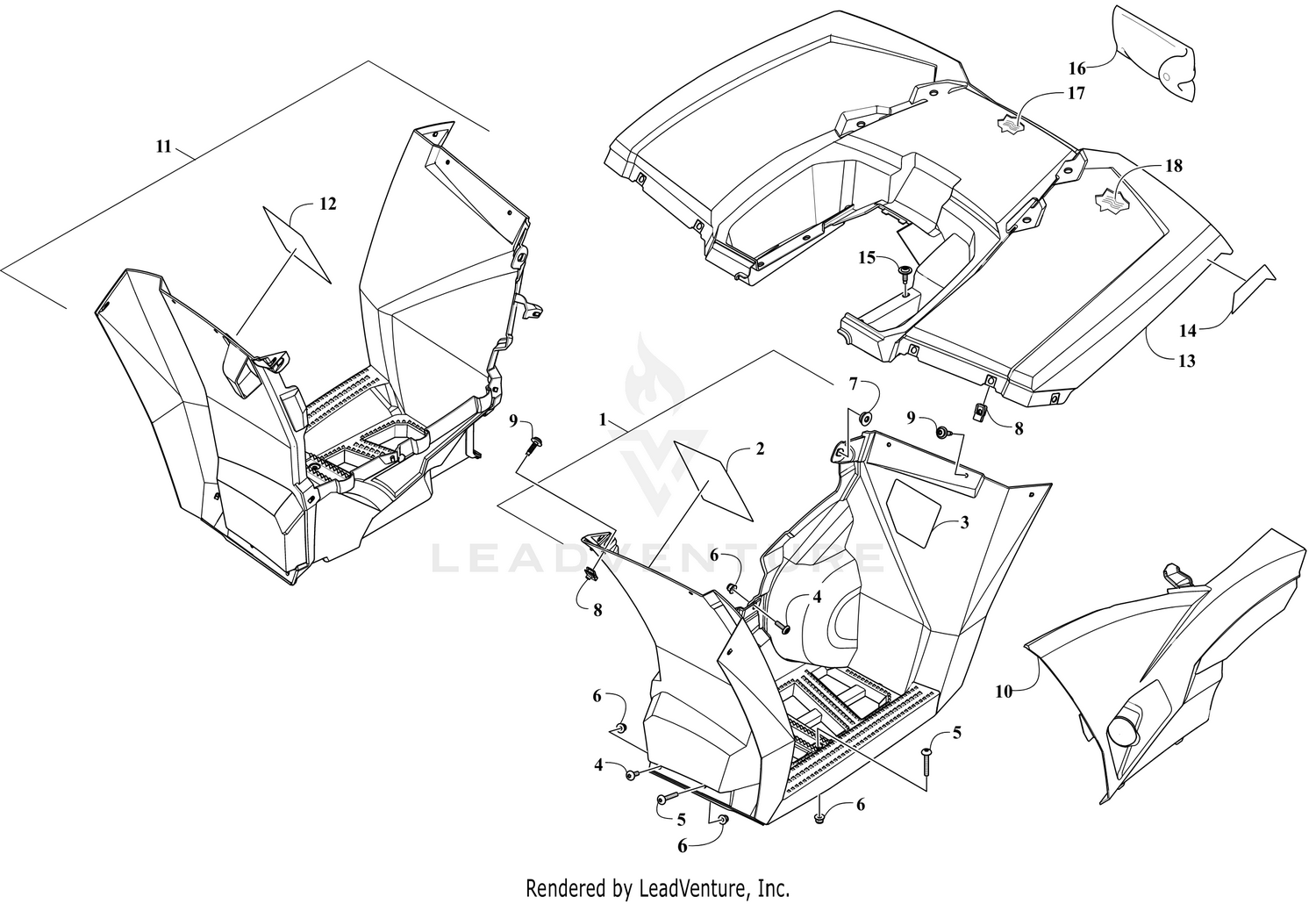 REAR BODY PANEL ASSEMBLY  [305778]