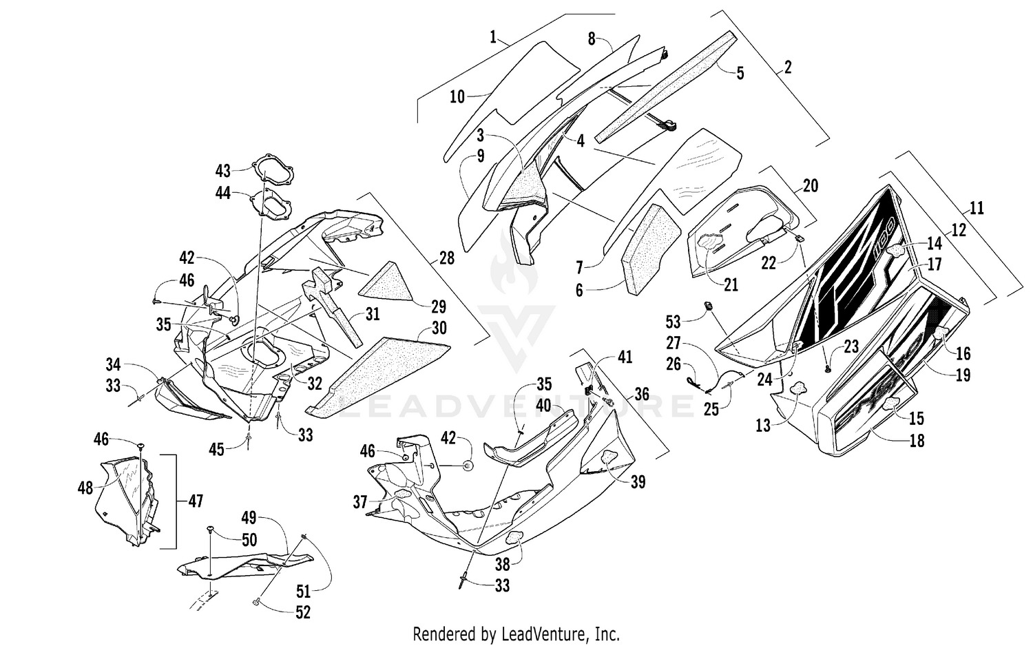 SKID PLATE AND SIDE PANEL ASSEMBLY [96688]