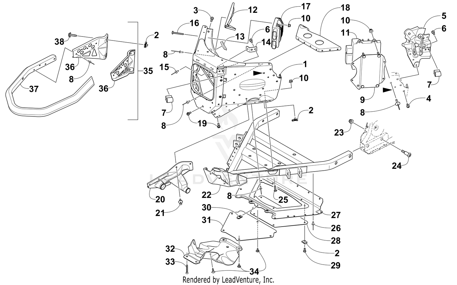 FRONT BUMPER AND FRAME ASSEMBLY [103316]