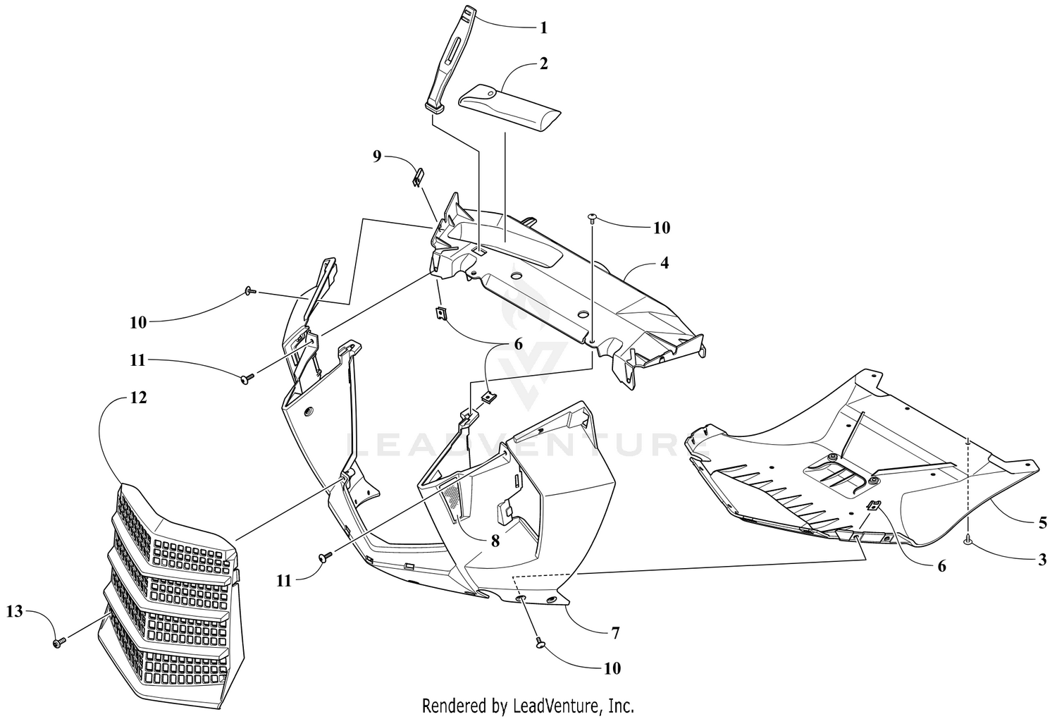 FRONT FASCIA AND CENTER SKID PLATE ASSEMBLY [106272]