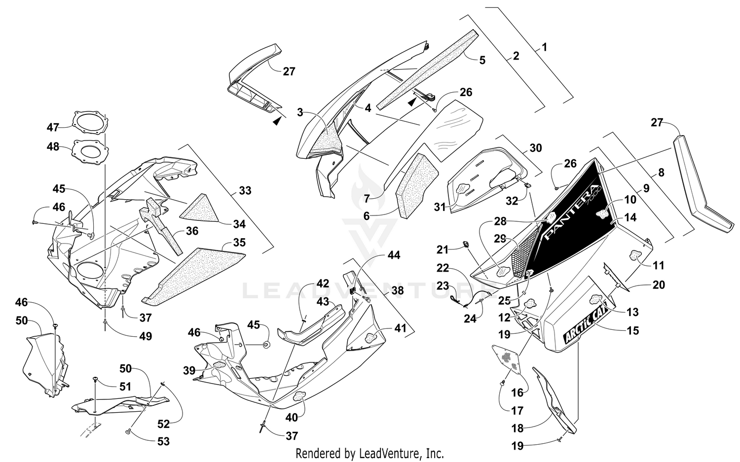 SKID PLATE AND SIDE PANEL ASSEMBLY [102674]