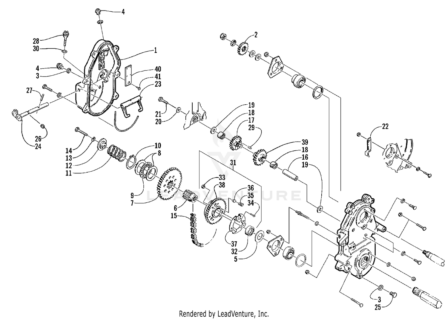 DRIVE/REVERSE DROPCASE ASSEMBLY [63758]