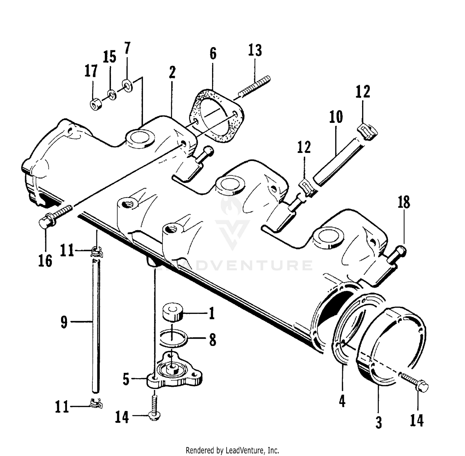 EXHAUST MANIFOLD ASSEMBLY [72837]