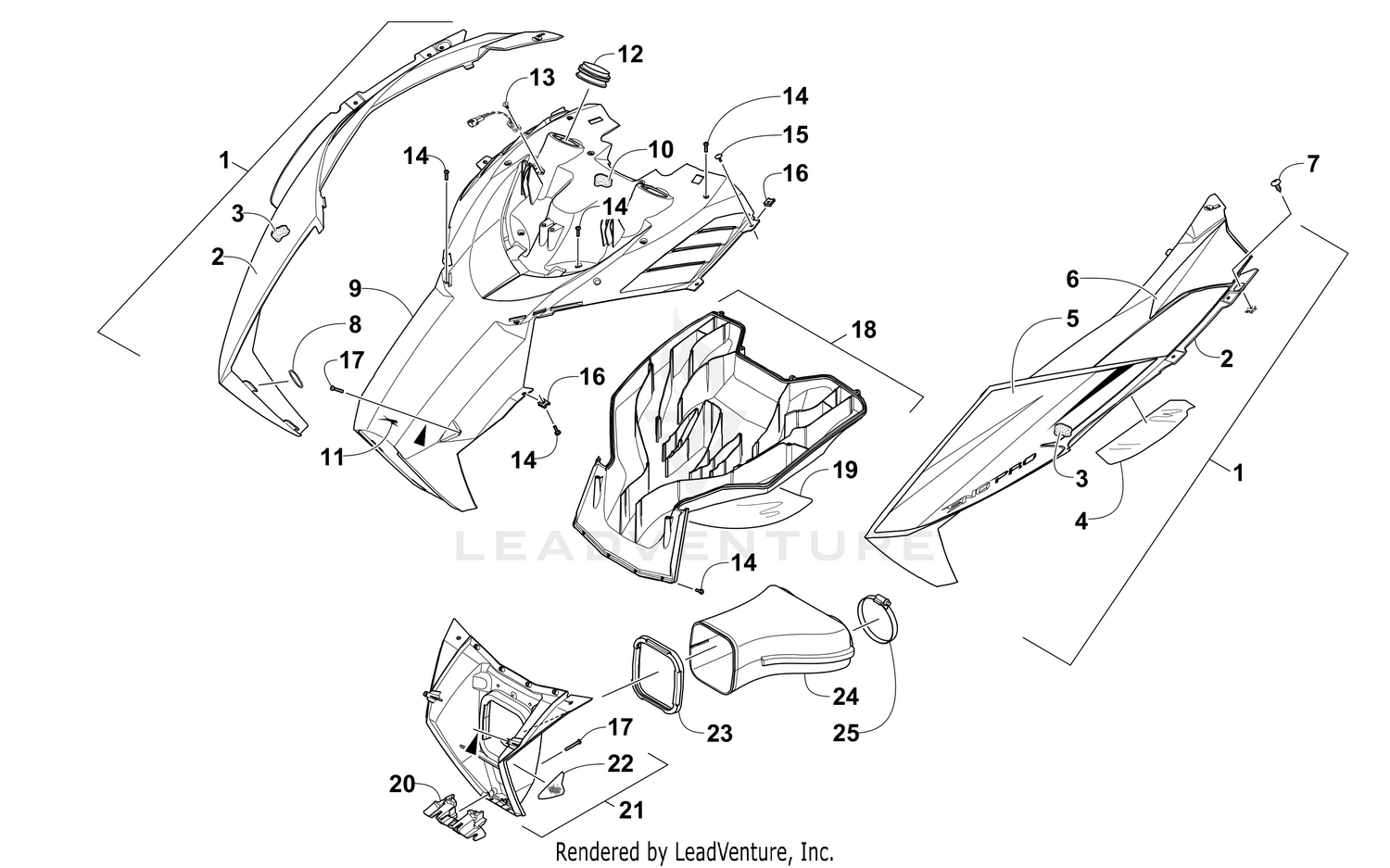 HOOD AND AIR INTAKE ASSEMBLY [103413]