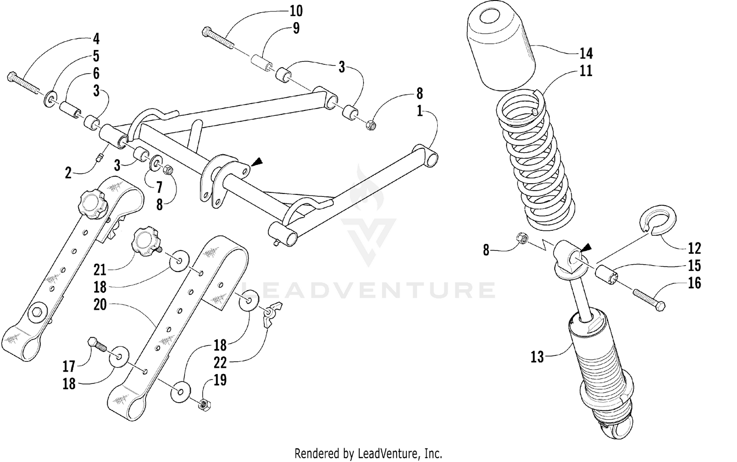 REAR SUSPENSION FRONT ARM ASSEMBLY [60069]