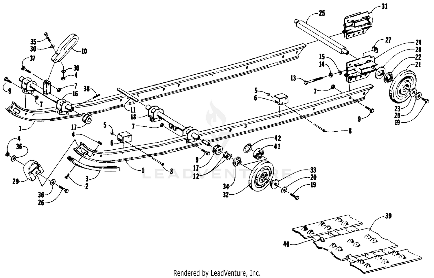 SLIDE RAIL AND TRACK ASSEMBLY [58164]