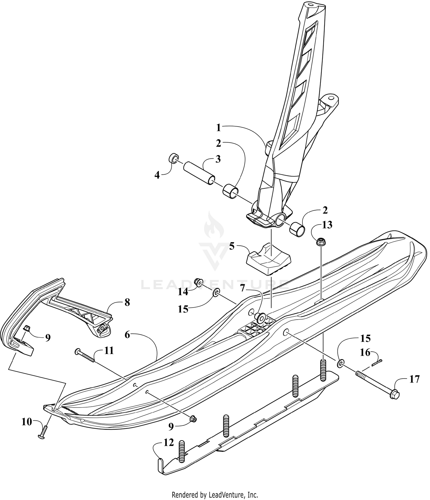 SKI AND SPINDLE ASSEMBLY [111299]