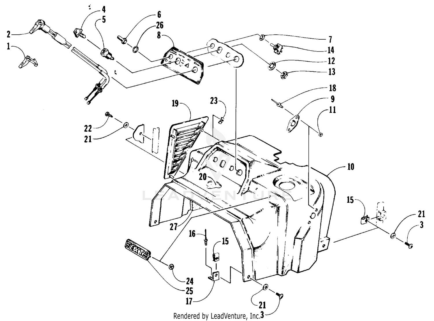 SWITCH AND CONSOLE ASSEMBLY [58227]