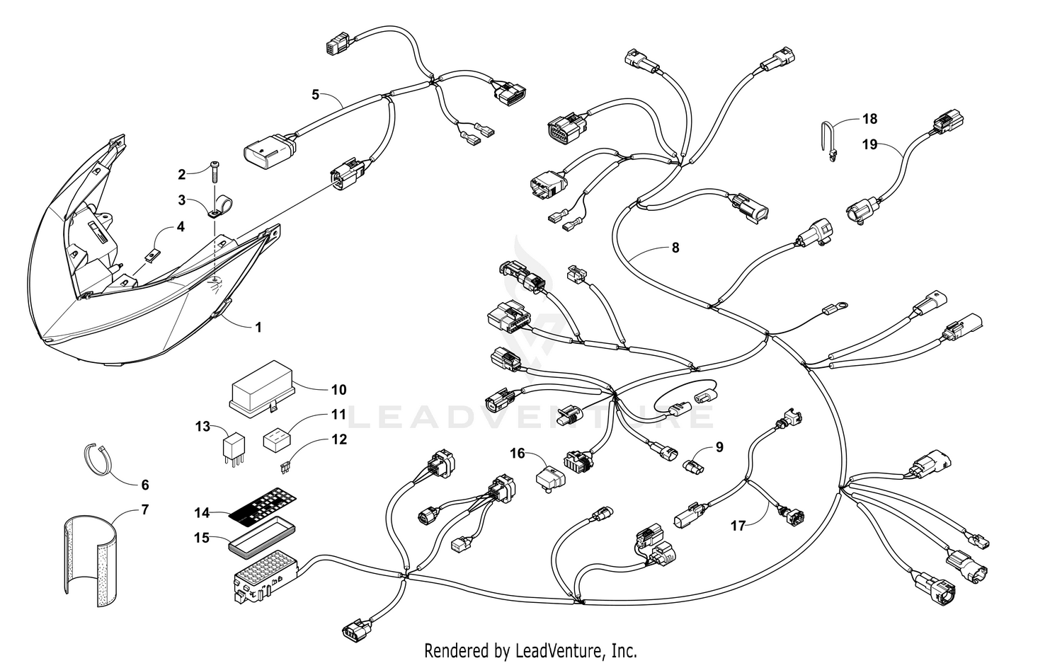 HEADLIGHT AND WIRING ASSEMBLIES [106202]